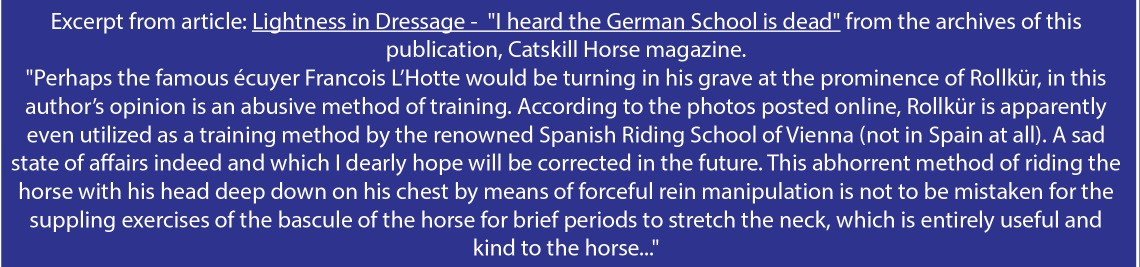 Lightness in Dressage